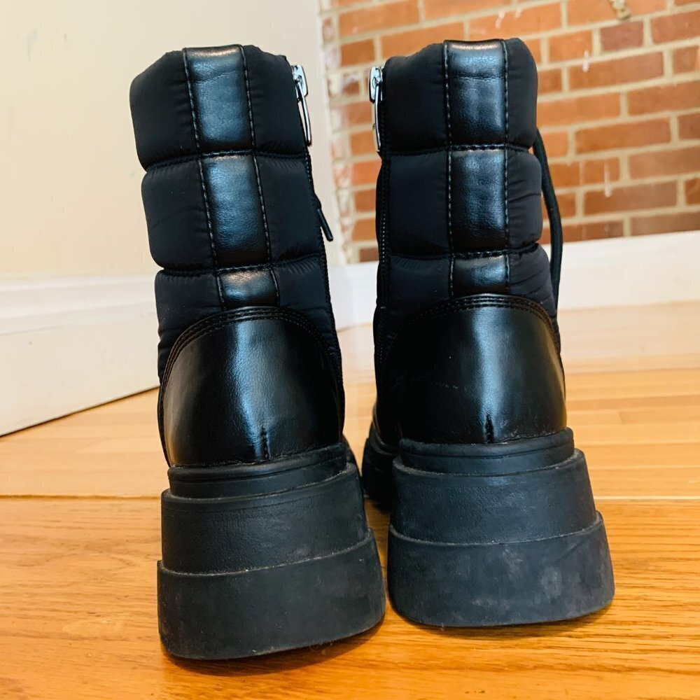 Marc Fisher LTD Womens Black Combat & Lace-up Boots 8 Medium - Picture 5 of 13